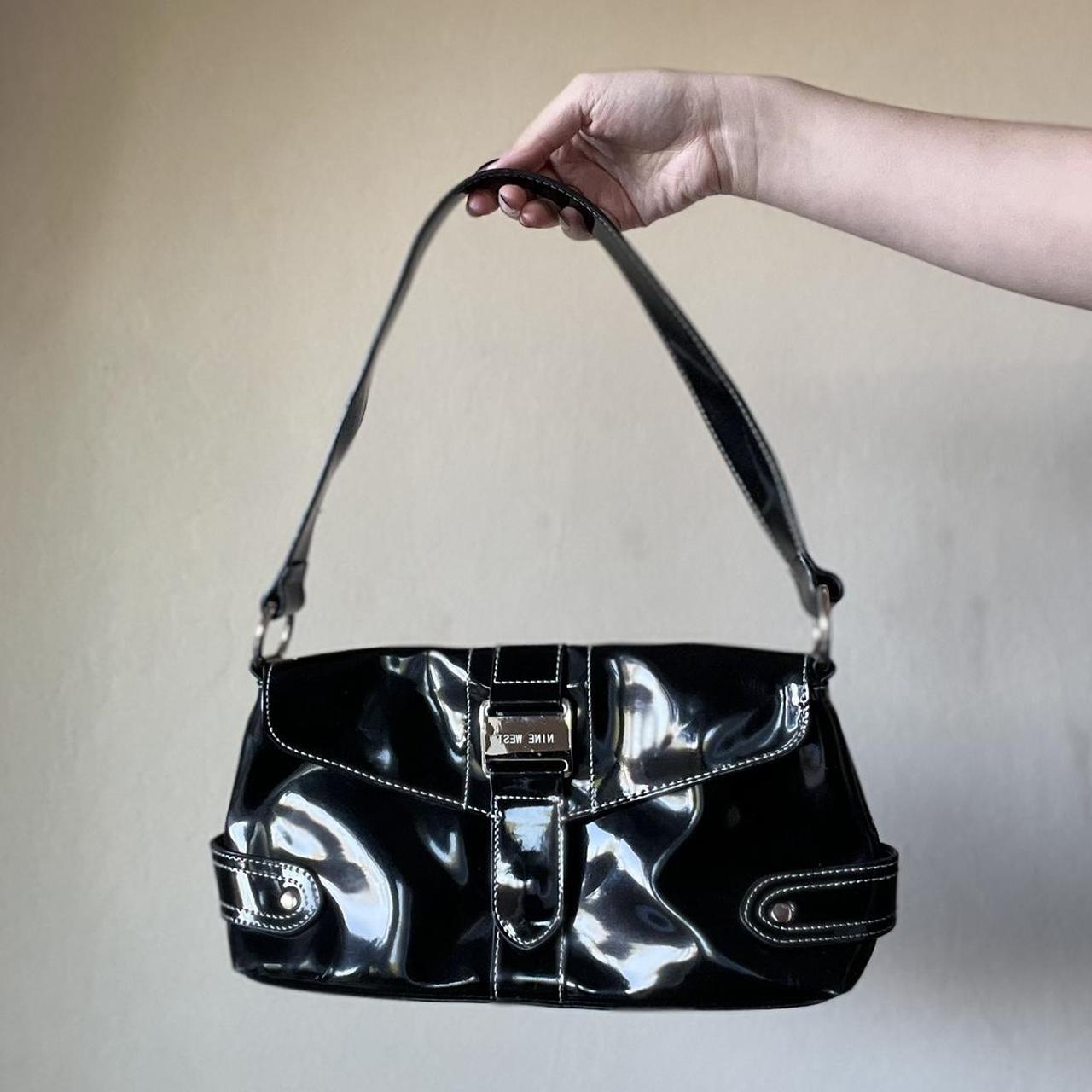 Amazon.com: XingChen Shiny Patent Women Faux Leather Handbags Crossbody Bag  Top Handle Purse Satchel Bag Shoulder Bag(Black) : Clothing, Shoes & Jewelry