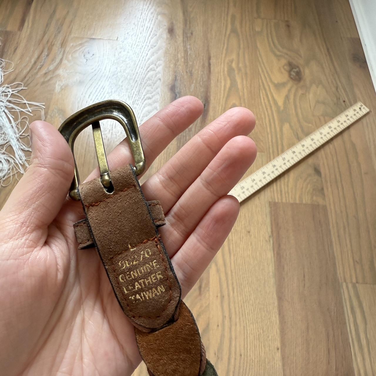 Women's Belt - Blue/Navy – Brown boho belt genuin… - image 3