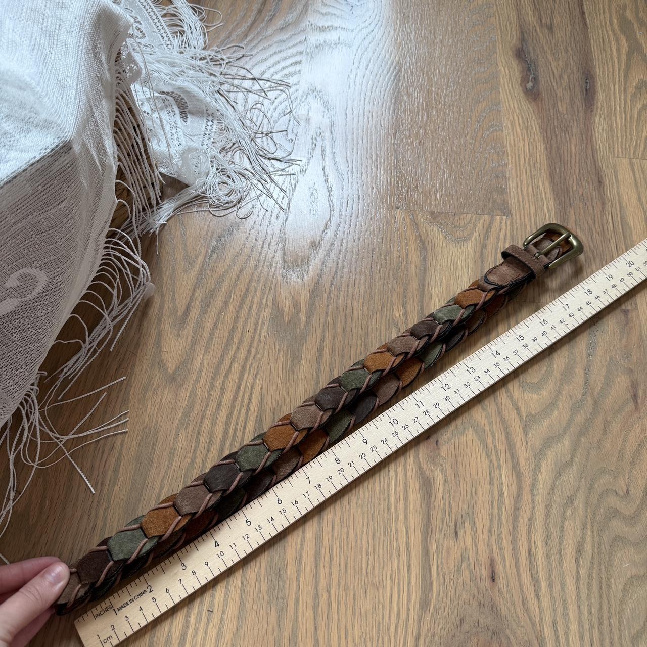 Women's Belt - Blue/Navy – Brown boho belt genuin… - image 4