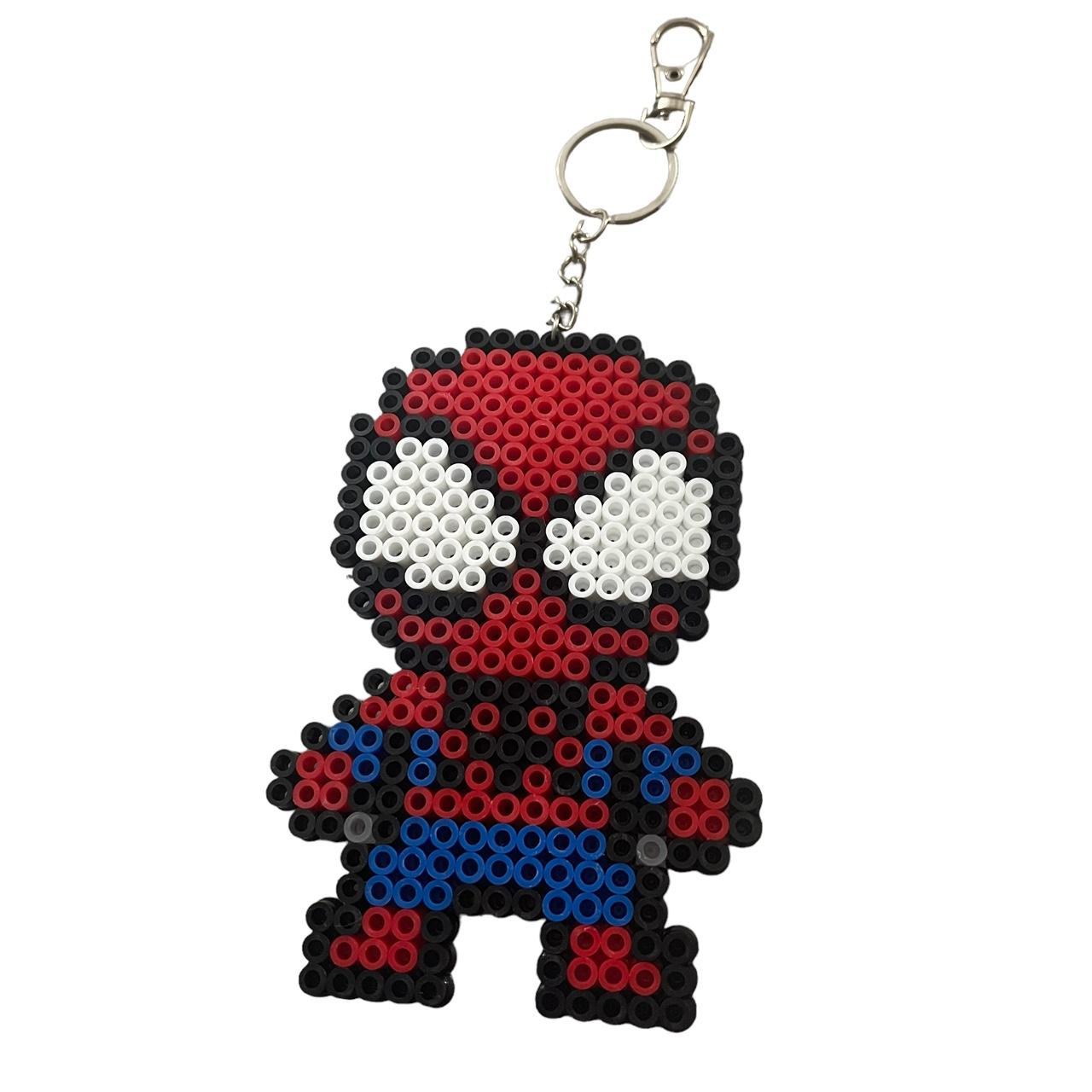 Spider-Man Perler Bead Art Keychain Handmade Depop