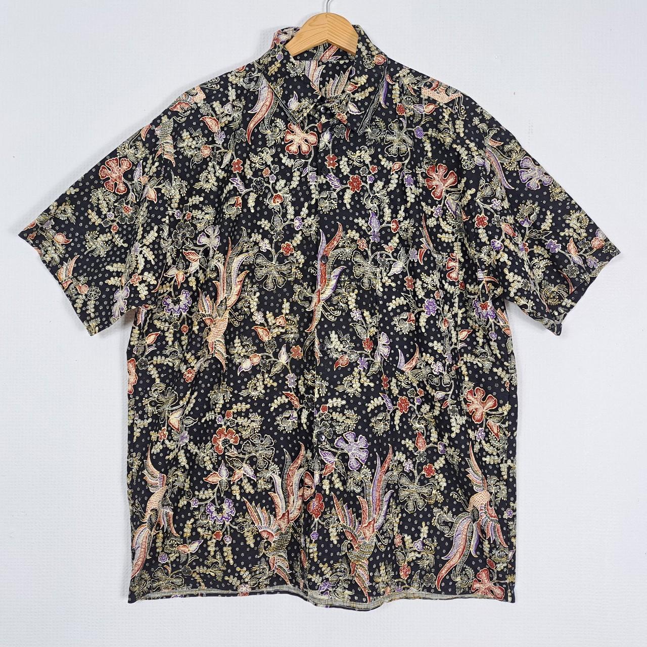 Men's Vintage Genuine Batik Shirt. Short Sleeves.... - Depop