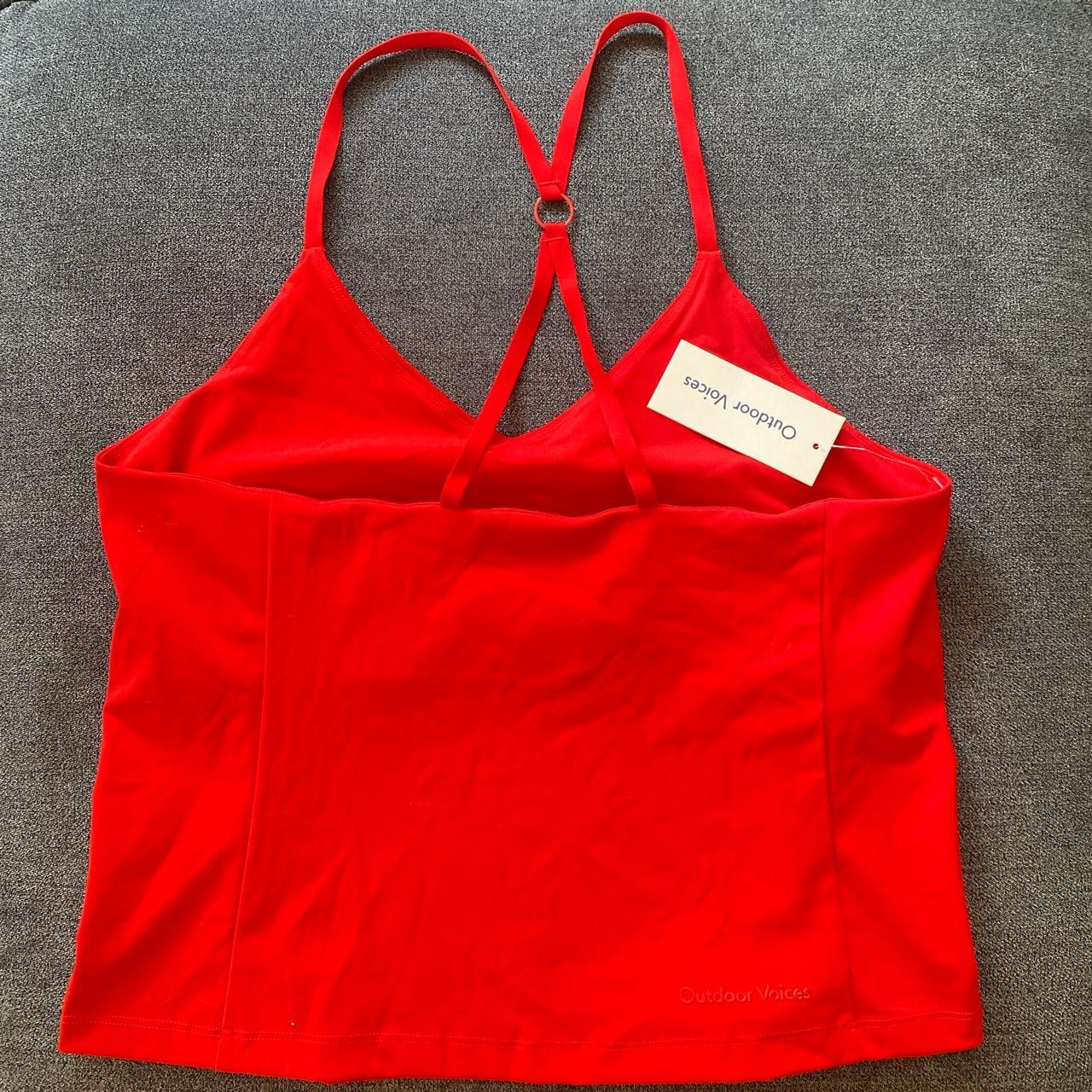 Outdoor Voices Women S Red Vest Depop