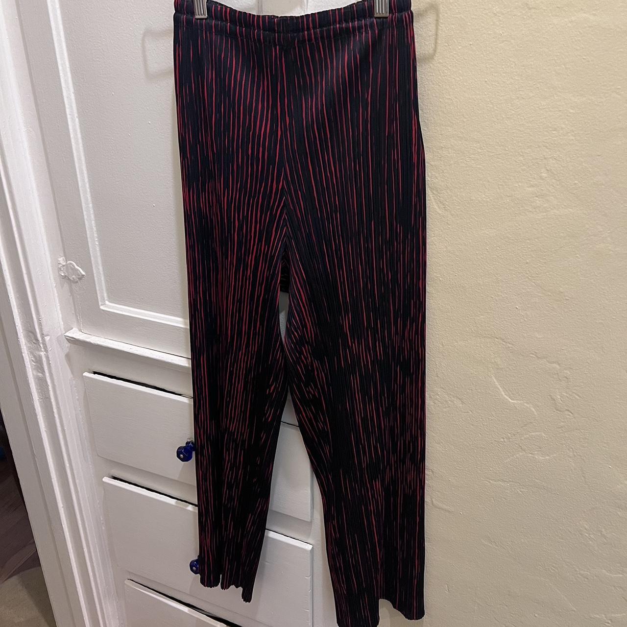 Issey Miyake Women's Blue and Red Trousers (4)