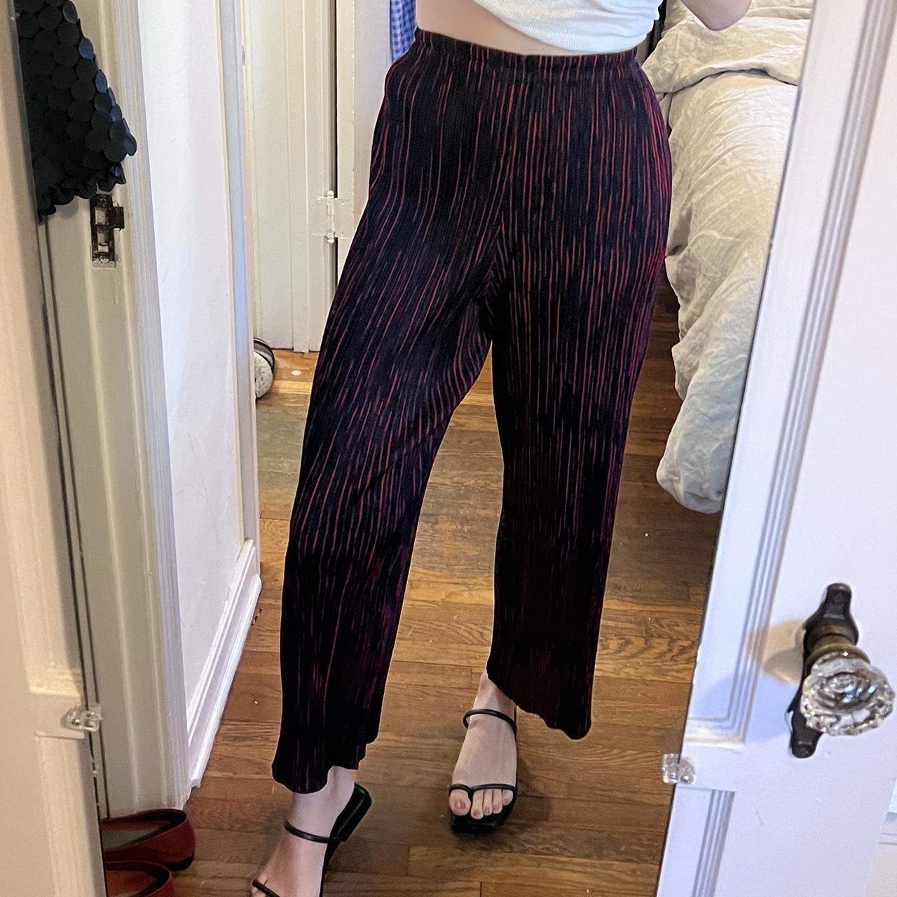 Issey Miyake Women's Blue and Red Trousers (3)