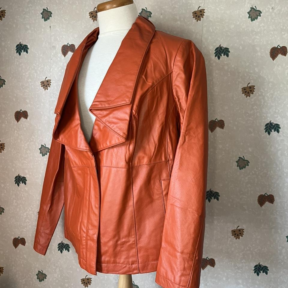 Most insane 90's genuine leather jacket. Big - Depop