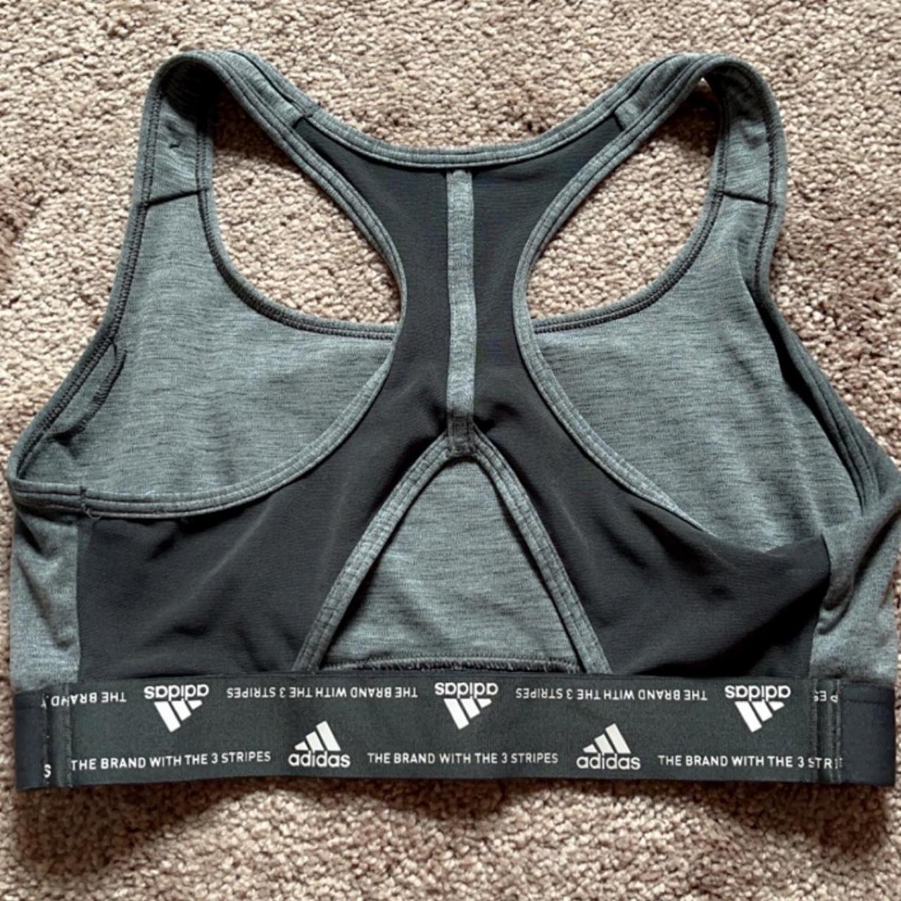 Adidas Grey Sports Bra no pads included size... Depop