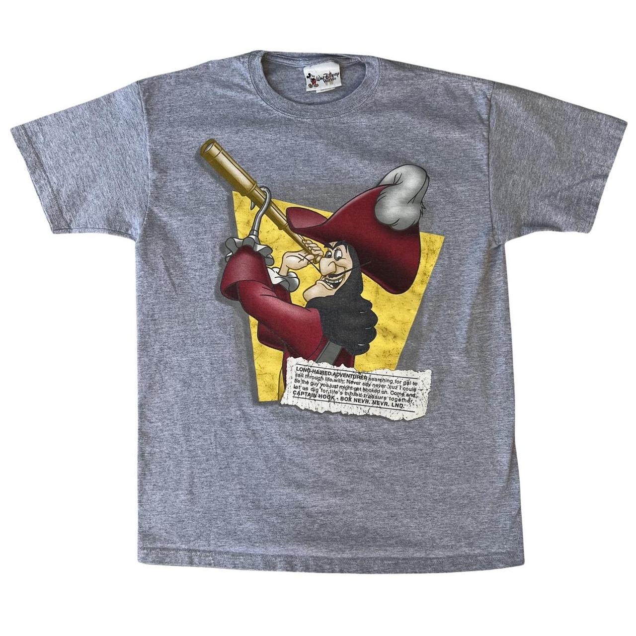 Vintage Disney Villain Captain Hook T Shirt Vintage - Depop