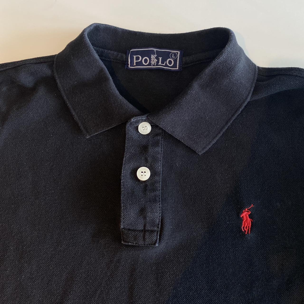 black collared polo top can be styled in so many... - Depop