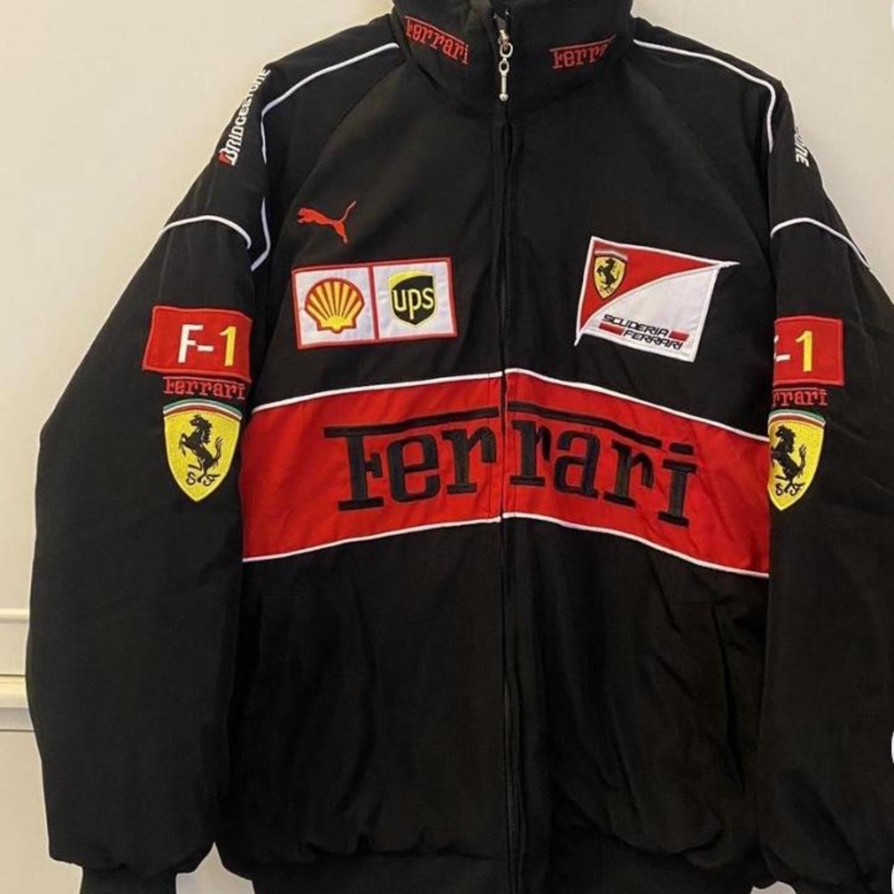 Ferrari racing jacket 🖤 #ferrarijacket... - Depop