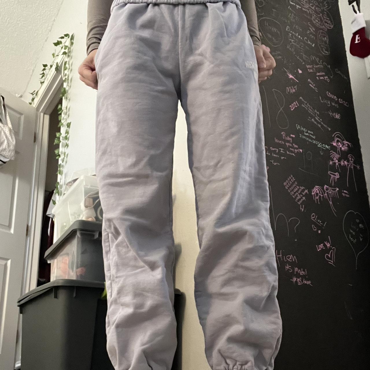 brandy melville/ john galt light blue sweatpants - Depop