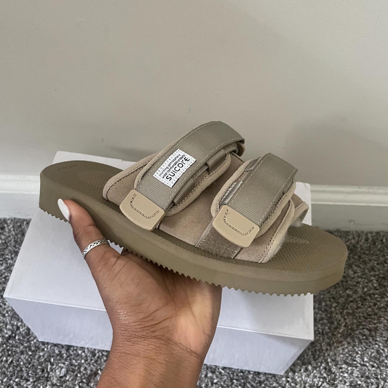 SUICOKE MOTO Mab Sandals Paneled suede slip on Depop