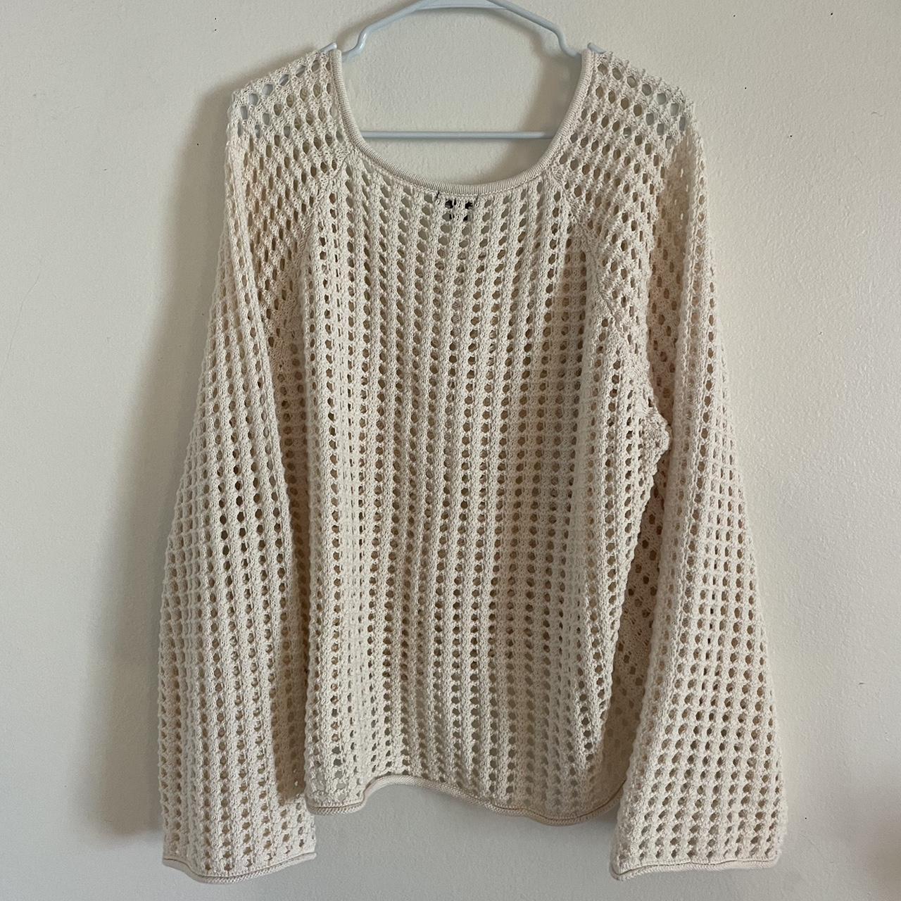 Wide knit wild fable boxy sweater Great coverup... - Depop