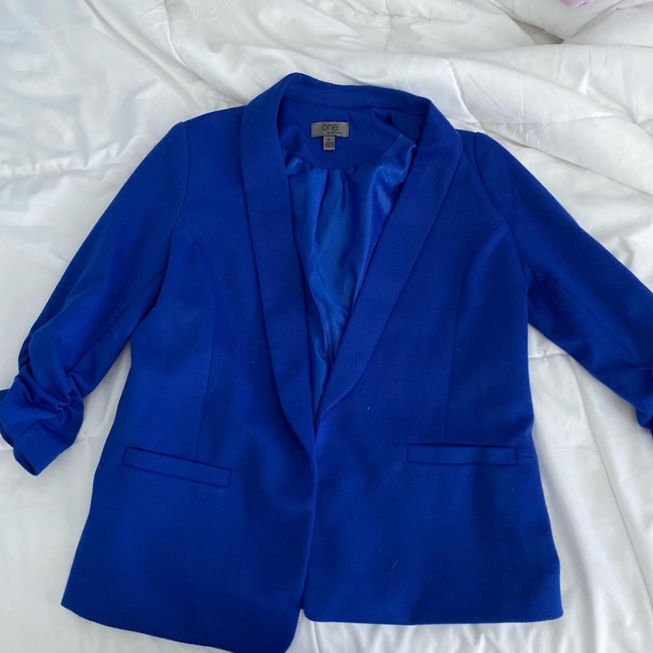 Royal blue shop blazer forever 21