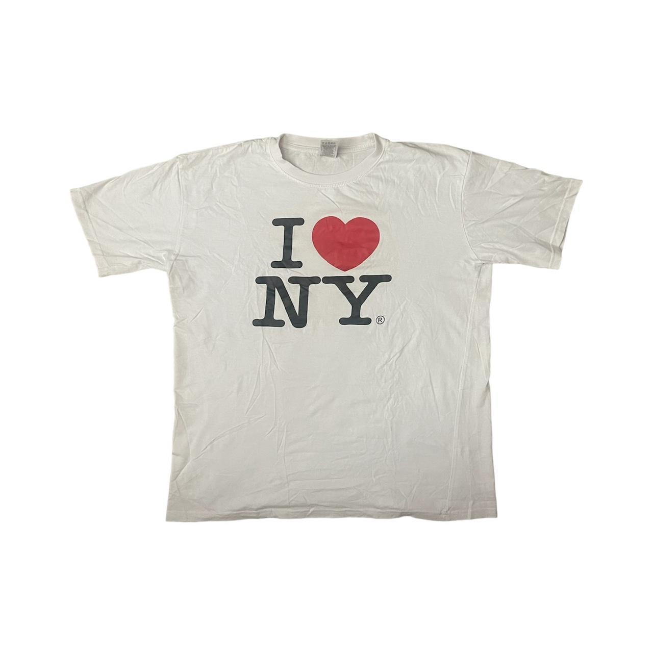 I Love NY Men's Unisex Tee White