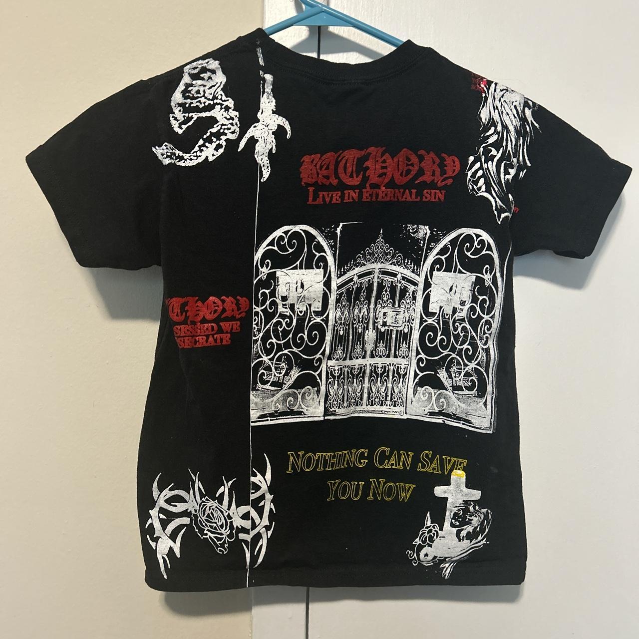 bootleg bathory black metal shirt from rare boots... - Depop