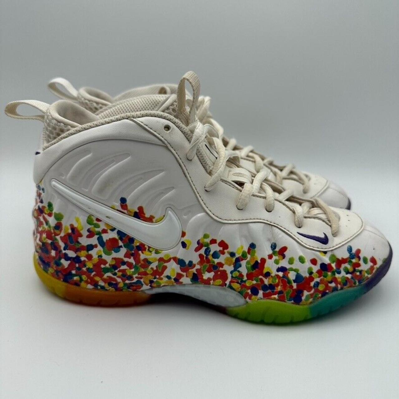 NIKE Foamposite Fruity Pebbles Kids Shoes Size 3Y... Depop
