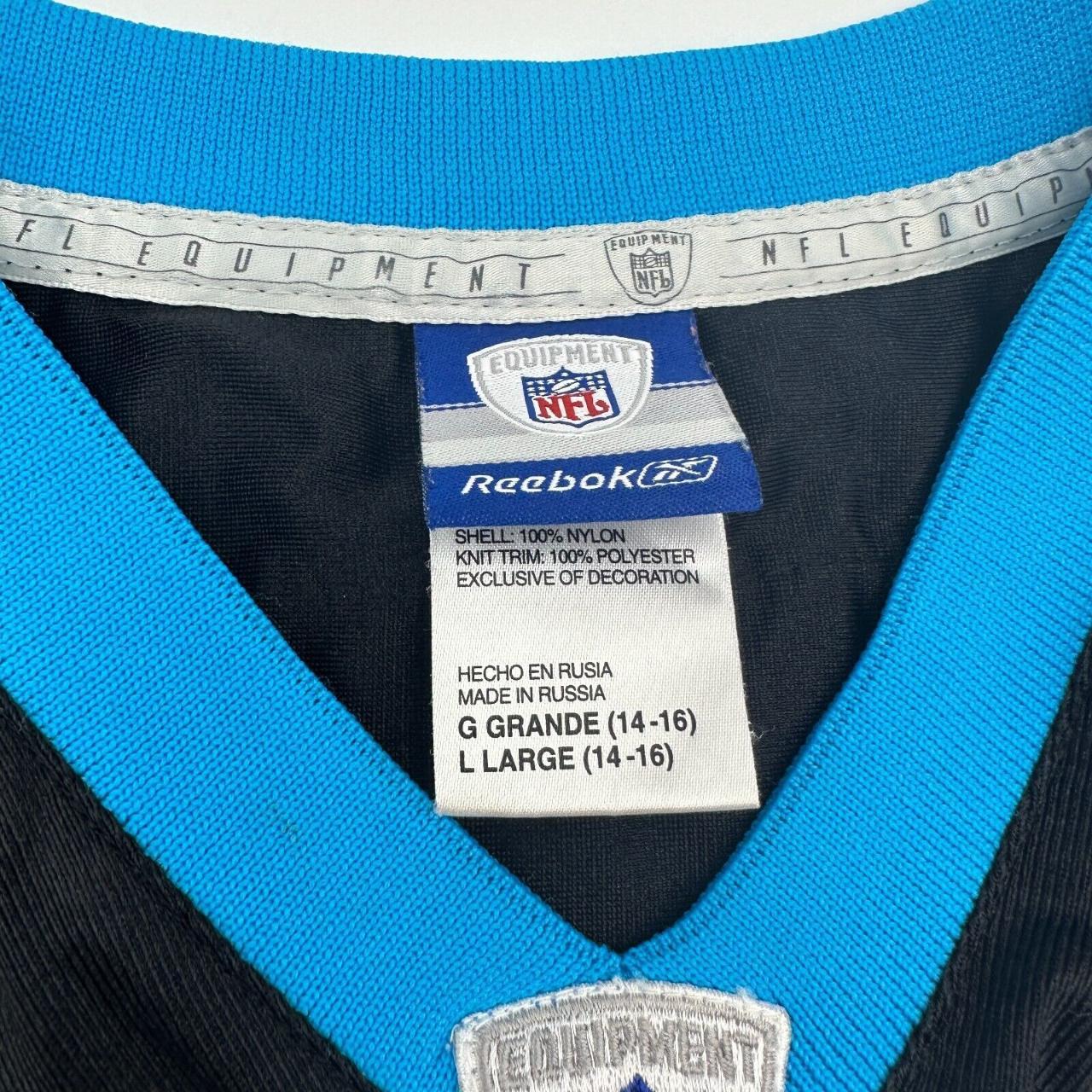 Reebok Black Blue Carolina Panthers Number 89 Smith Jersey Youth