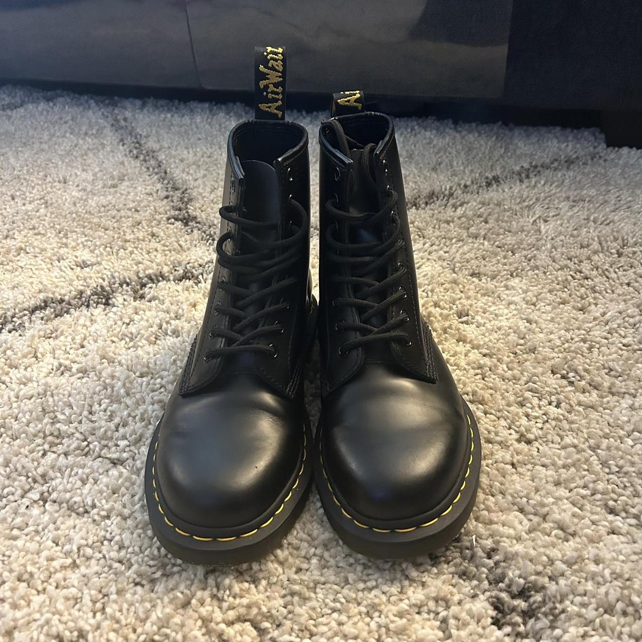 Dr martens 1460 black best sale noir smooth