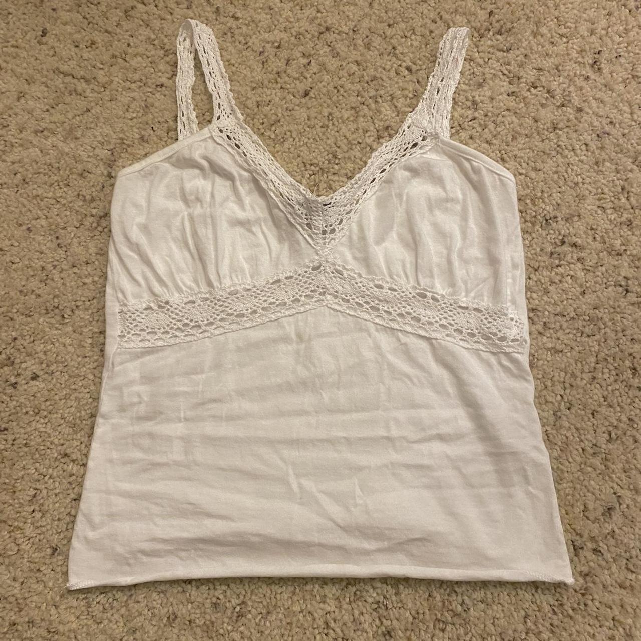 Women's White Vests-tanks-camis | Depop