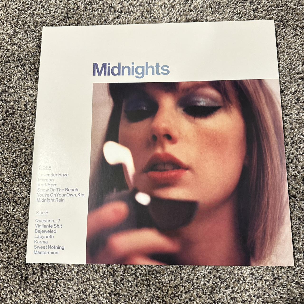 Midnights Taylor Swift Moonstone Blue Vinyl, 1 LP,... - Depop