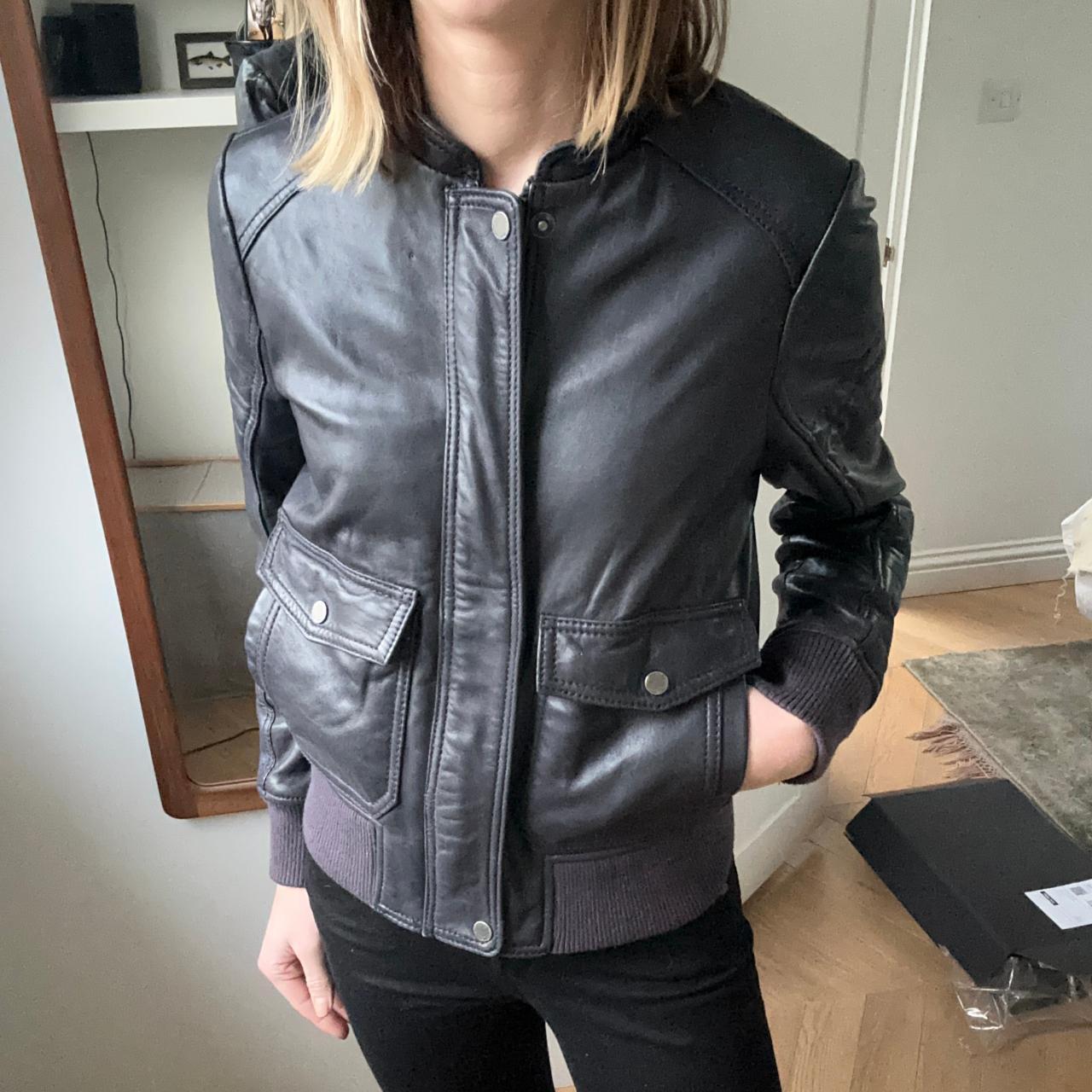 Michael Kors sale leather jacket size Large