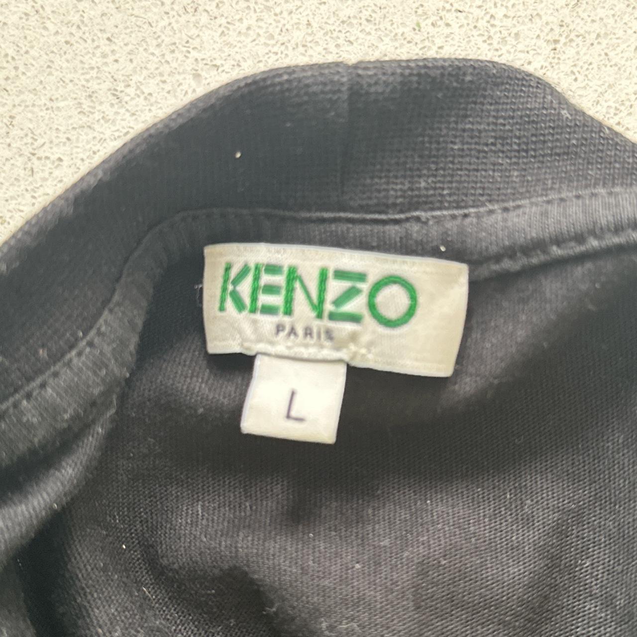 Kenzo men’s black logo tshirt with label. Classic... - Depop