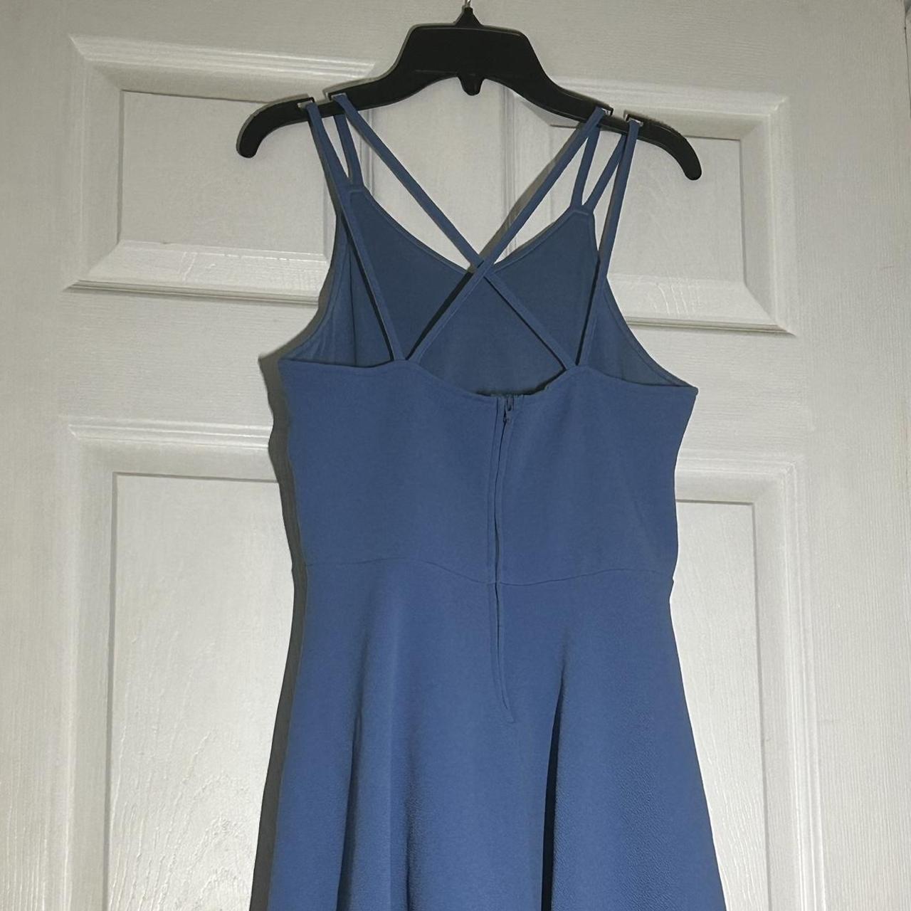 cute blue going out dress!! size: 16 color: blue - Depop