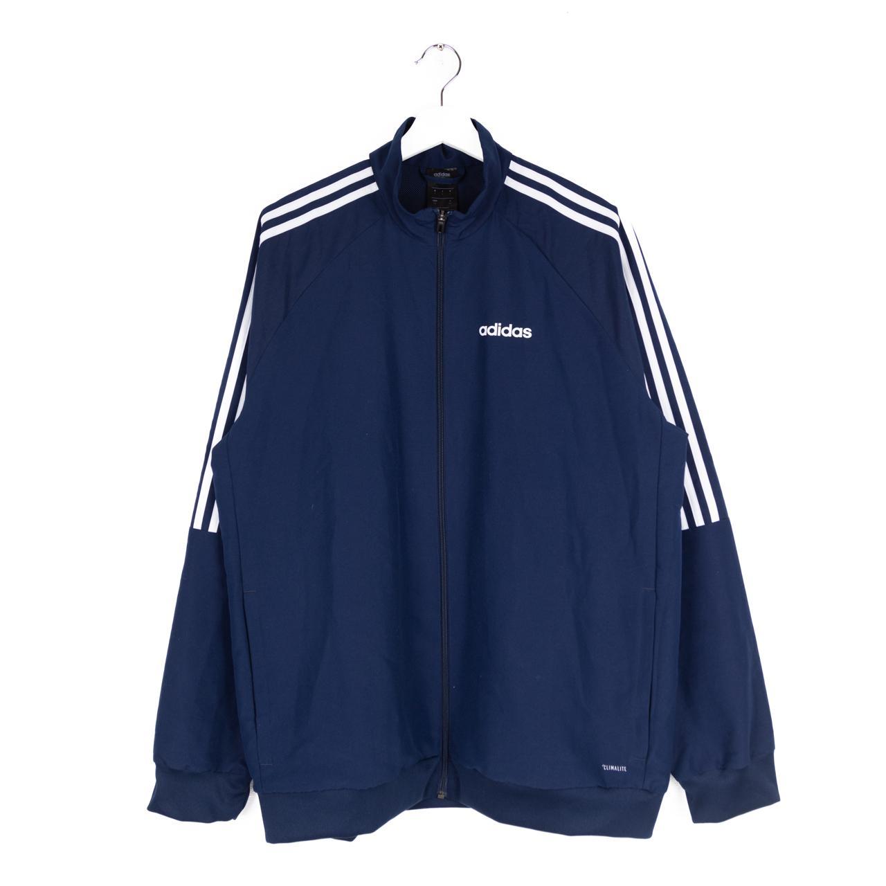 Adidas Men's Navy and Blue Jacket | Depop