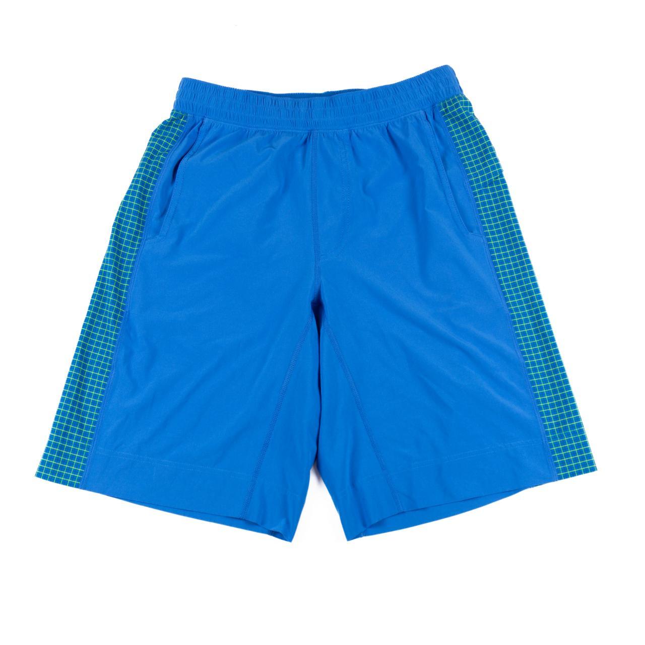 Lululemon Gym Shorts Mens MEDIUM Blue Relaxed Fit... Depop