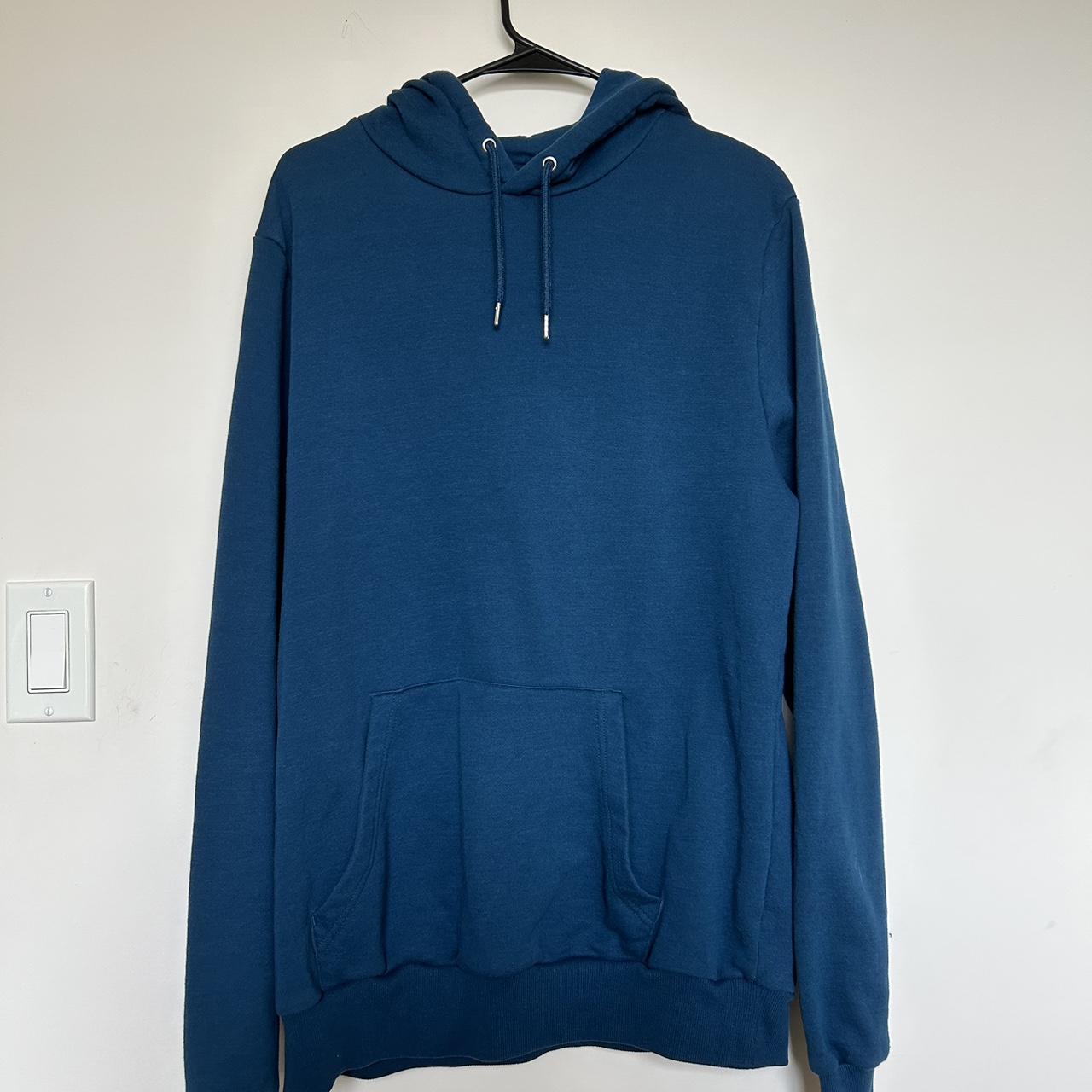 Deep blue men’s hoodie - Depop