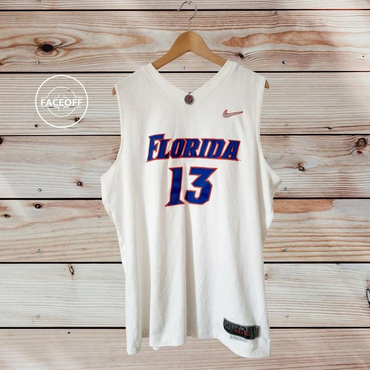 Nike Men's White and Blue Vest Depop