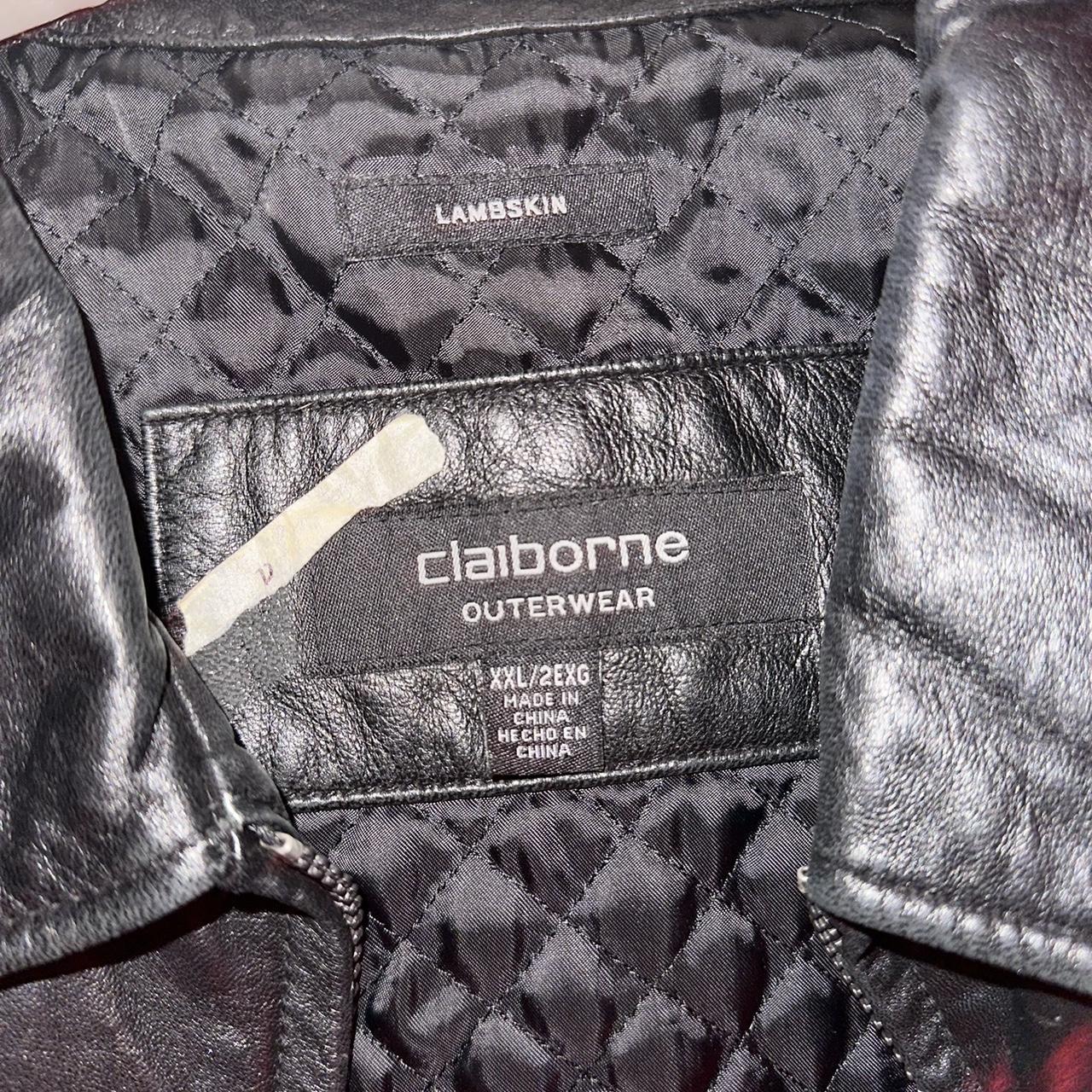 Liz claiborne men's shop lambskin leather jacket