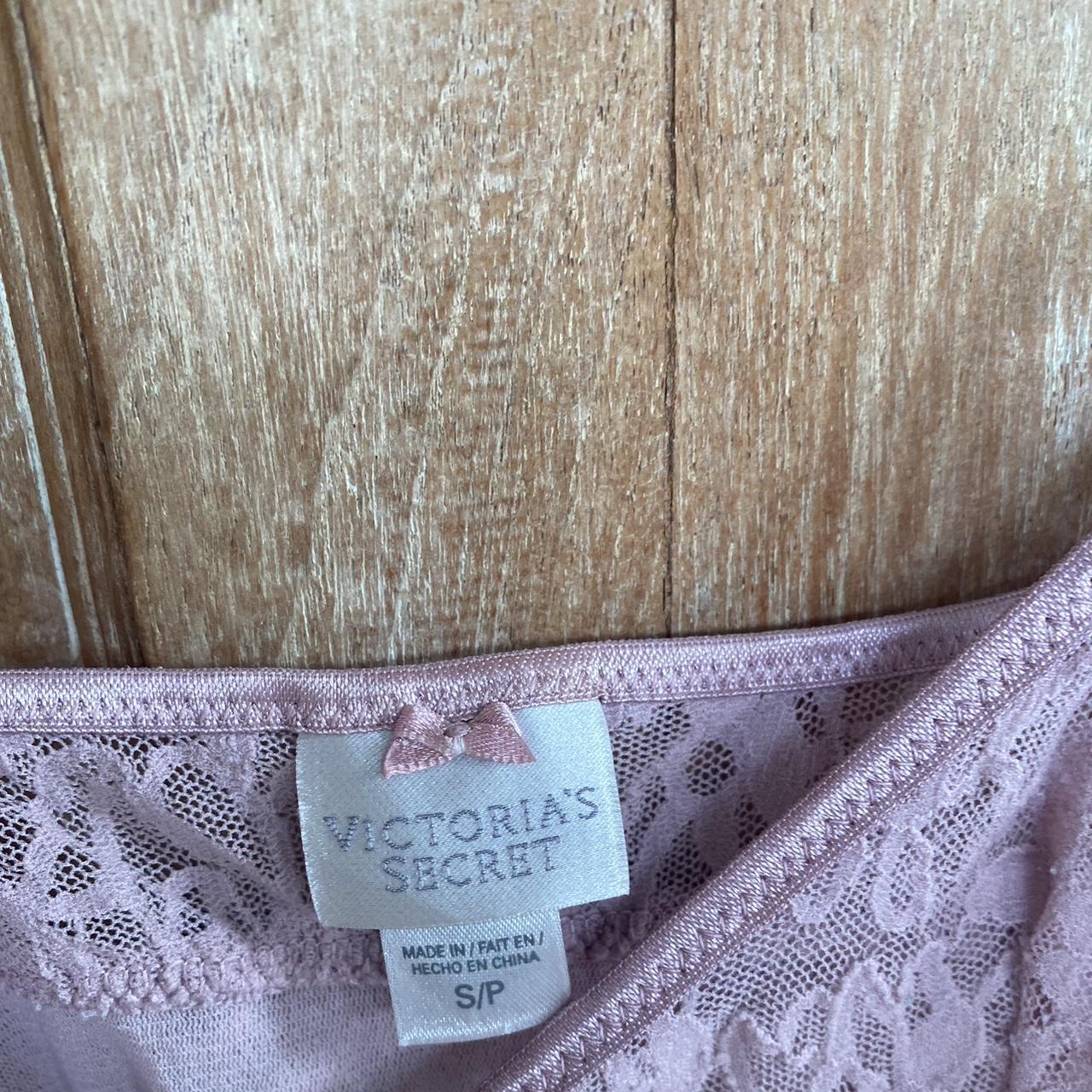 Victoria's Secret Women's White and Pink Dress | Depop