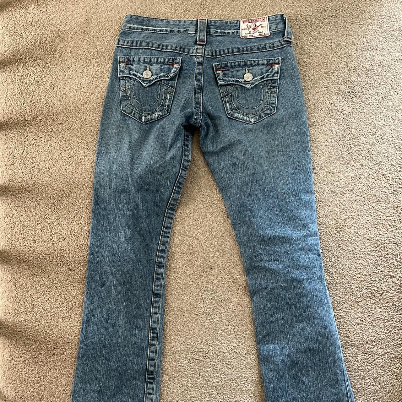 Amazing light wash true religion low waist bootcut... - Depop