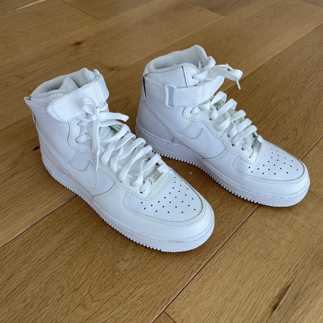 Nike high top white Air Force 1s women s size 8