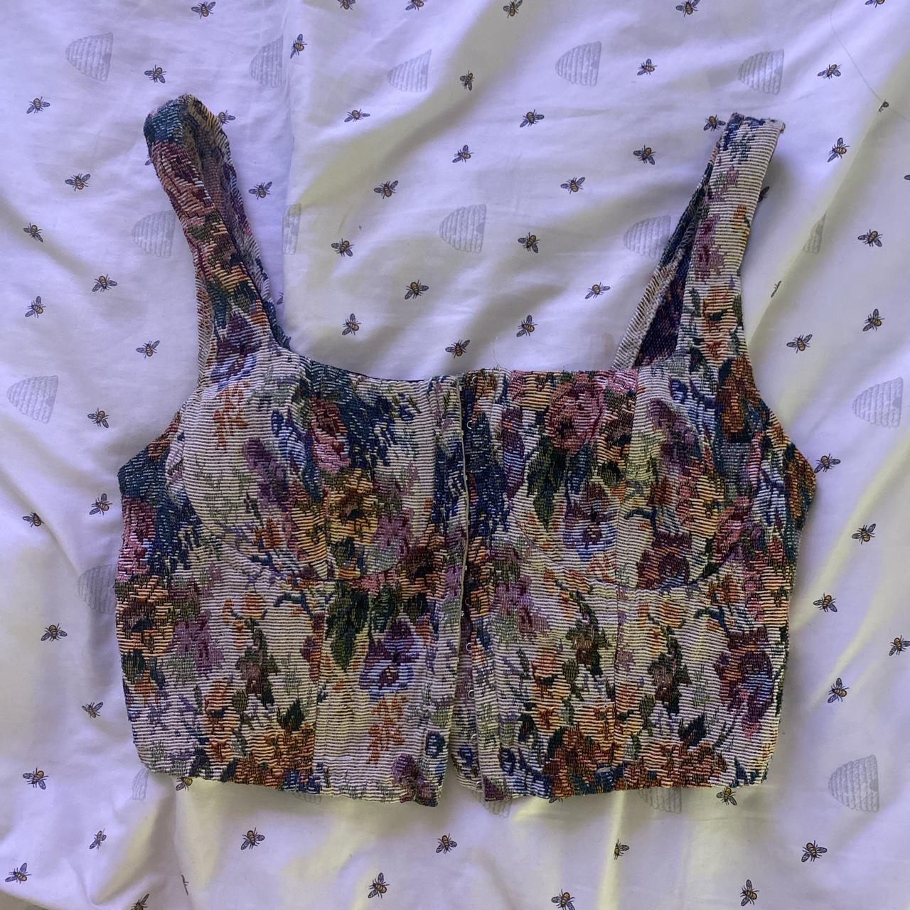 target cottage core corset top cottagecore... Depop