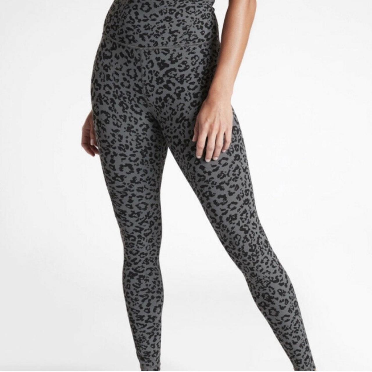 Athleta full length leopard ultra high rise