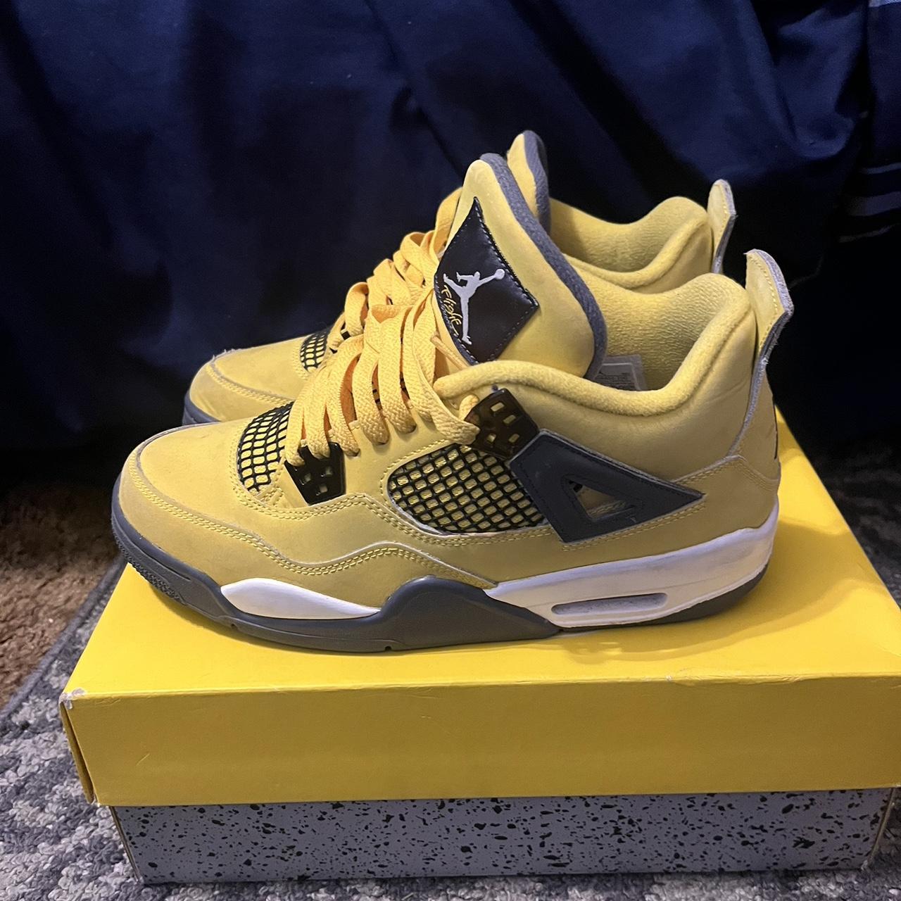 Air Jordan 4 Retro 'Lightning' Size 7y Original... - Depop