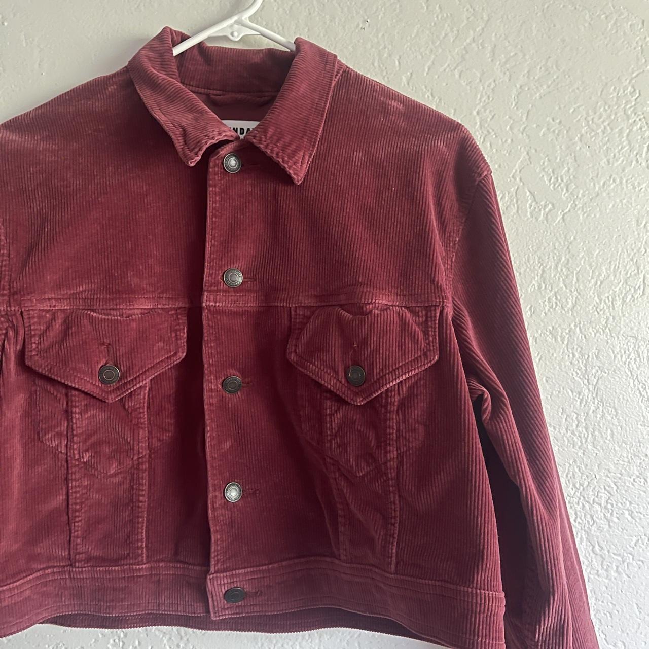 Aritzia Sunday Best Corduroy Jacket Red orangish... - Depop