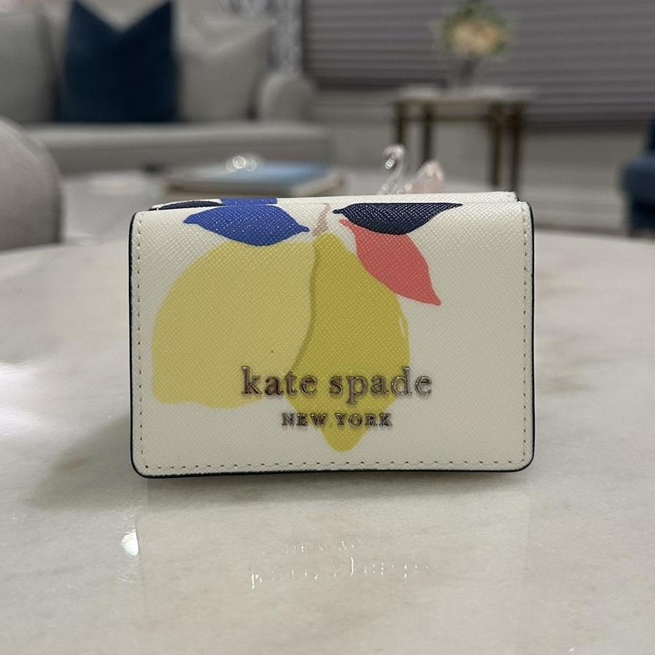 Kate spade lemon zest wallet hot sale