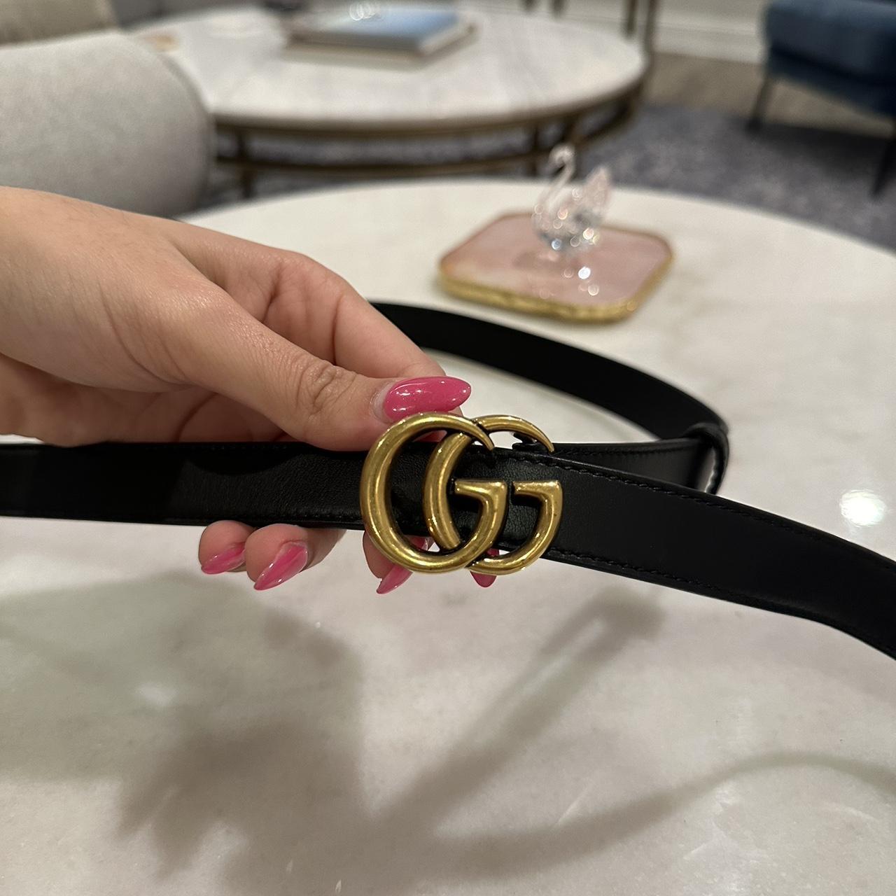 Belt Buckle 3cm Width Gucci Belt Gucci Slim Black Leather Belt