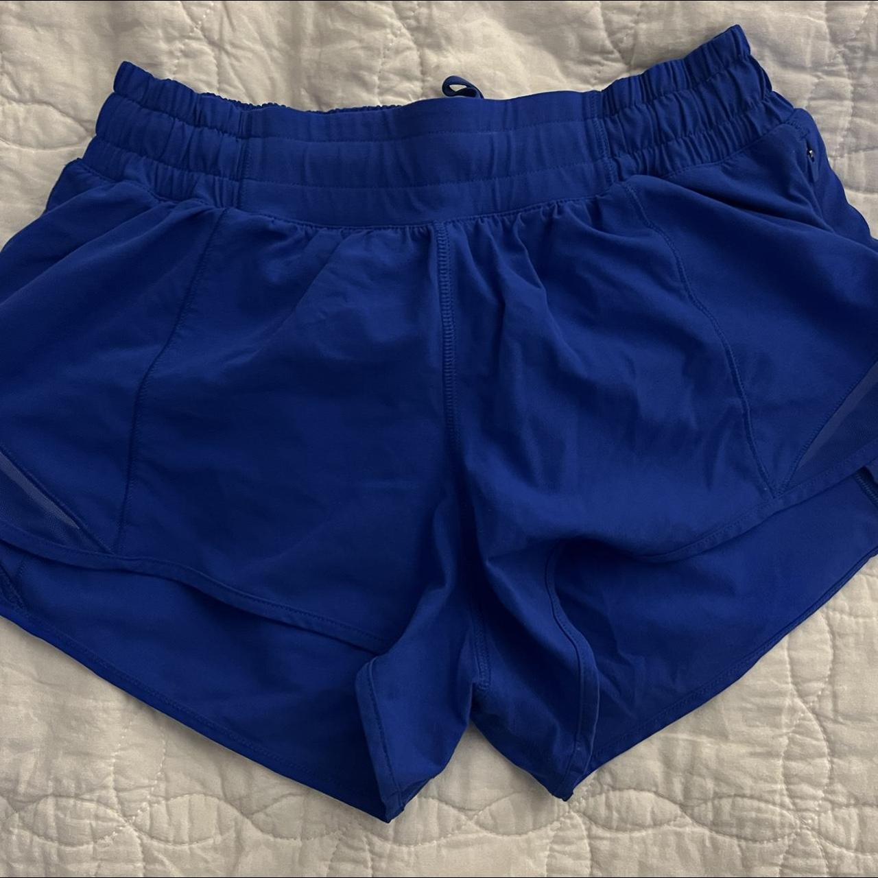 dark blue lulu lemon shorts good condition size 2... Depop