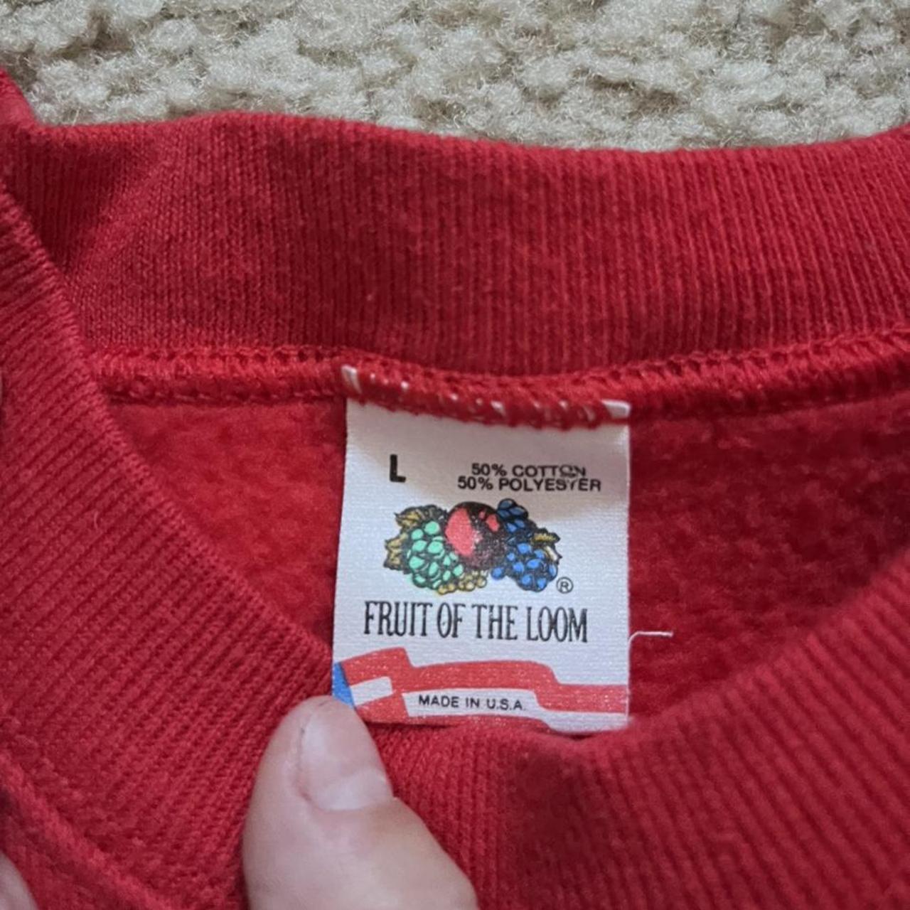 Fruit of the Loom Women's Red Jumper | Depop