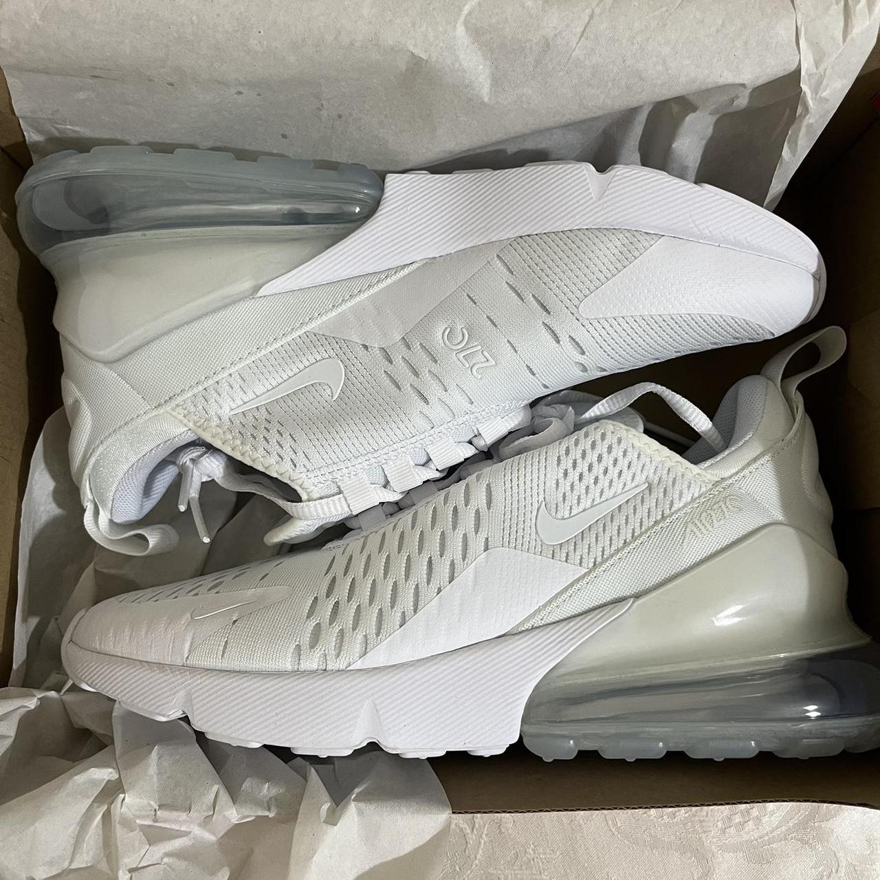 NIKE air max 270s in white. Never been worn brand. Depop