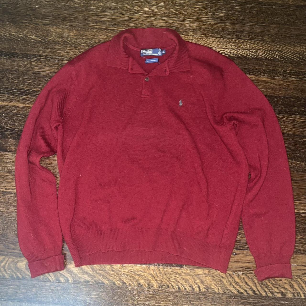 Polo Ralph Lauren Lambswool Sweater Size XL but... - Depop