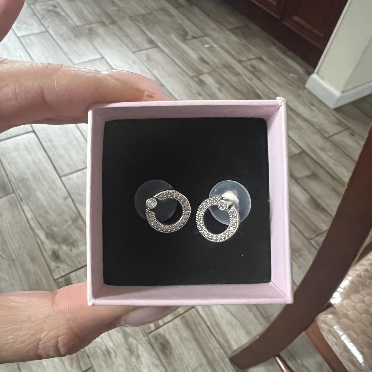 Pandora Shimmering Rose Earrings | REEDS Jewelers