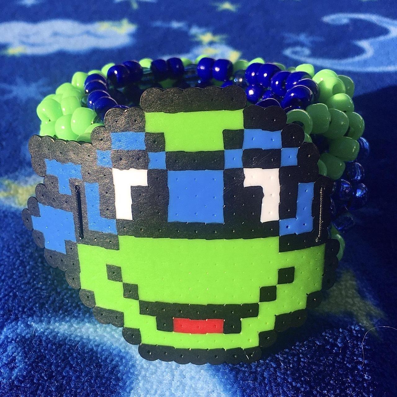 Tmnt Leonardo Perler Kandi Cuff A 3d Kandi Cuff Depop 2356