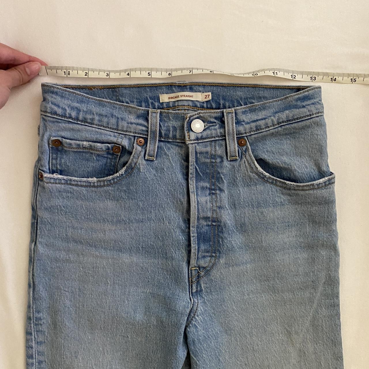 Crispy Levi’s rib cage straight denim jeans Love... - Depop