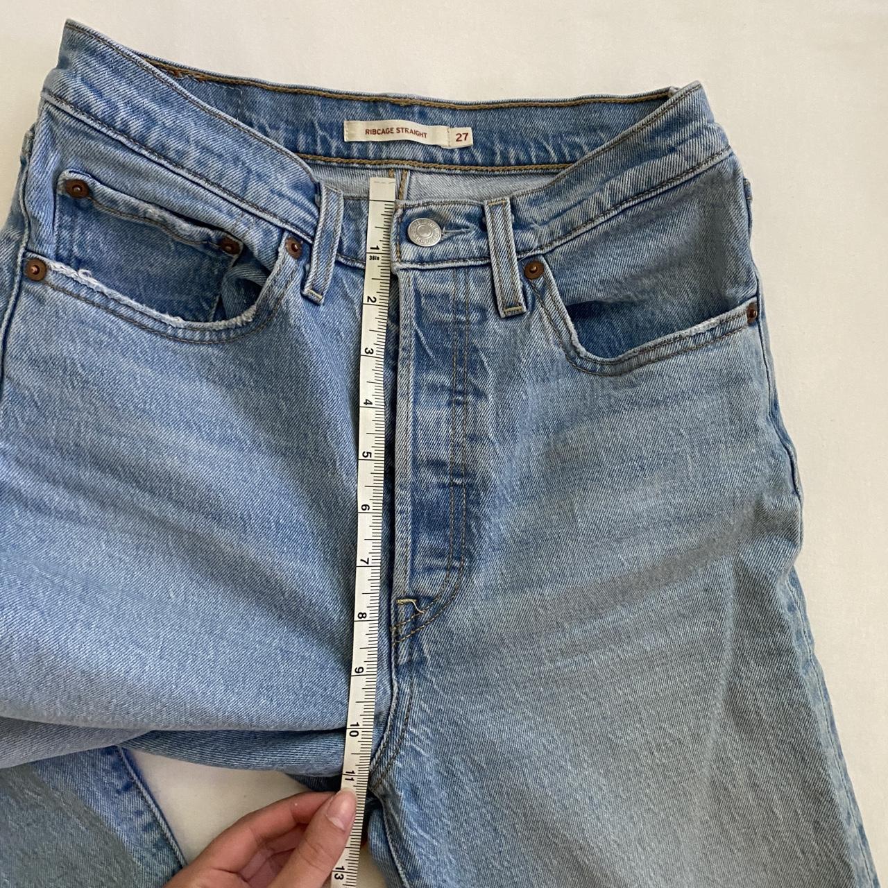 Crispy Levi’s rib cage straight denim jeans Love... - Depop