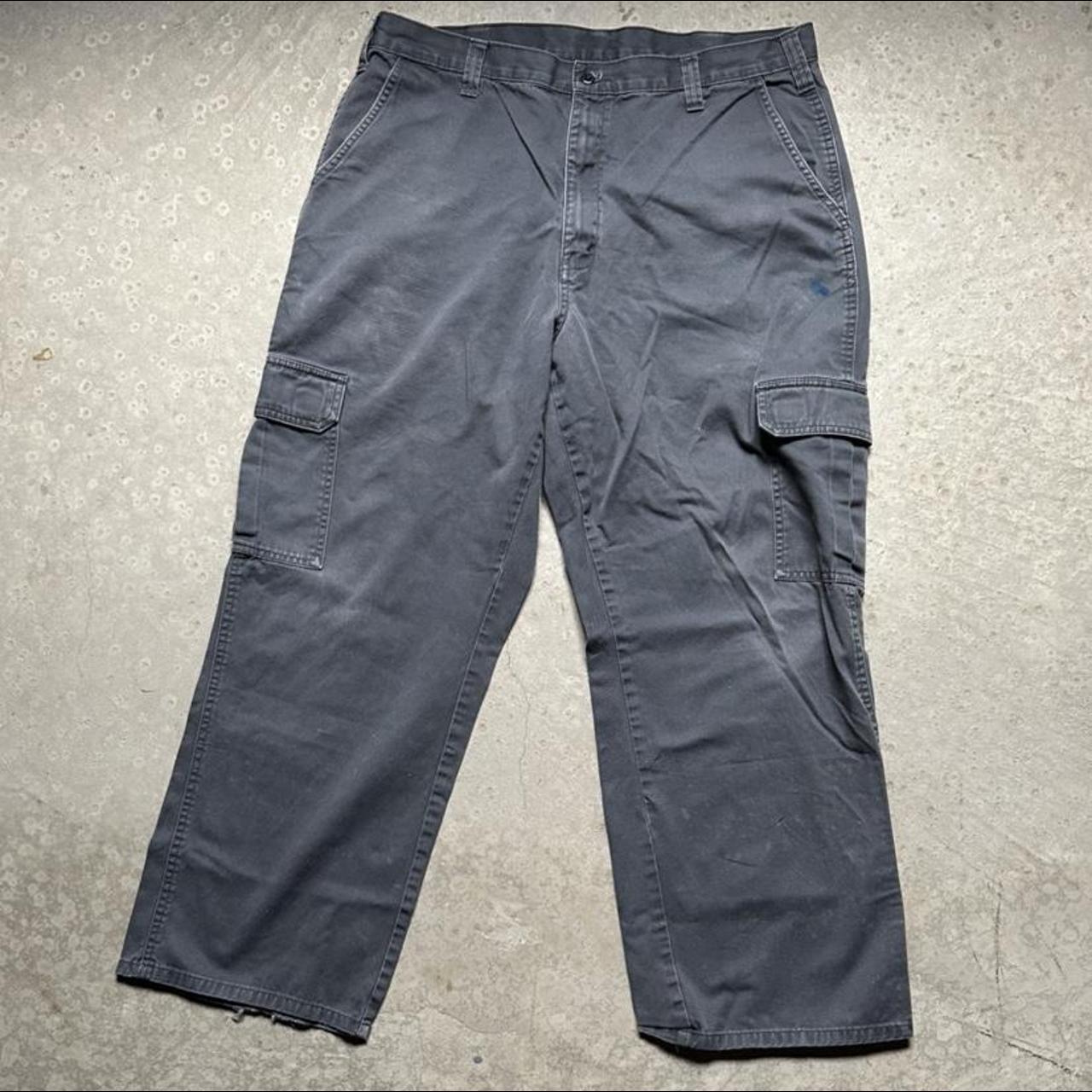 2000s Dickies grey cargo baggy pants 36 x 30 There... - Depop